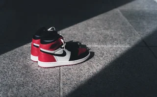 Jordan 1 Retro Black Red sneakers. Air jordans
