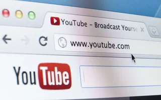 Youtube Homepage Close-up on LCD Screen, Chrome Web Browser. YouTube is a largest and most visited video-sharing website, has founded in February 14, 2005.