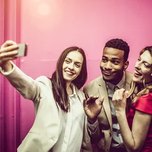 Business People Taking a Selfie