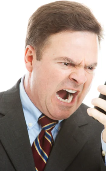 angry businessman
