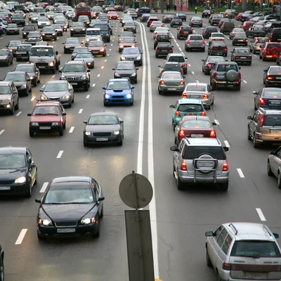 Cars on a motorway