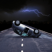 Car repair and storm