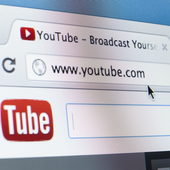 Youtube Homepage Close-up on LCD Screen, Chrome Web Browser. YouTube is a largest and most visited video-sharing website, has founded in February 14, 2005.