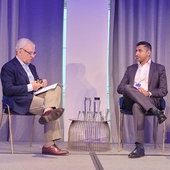 Verisk CEO Lee Shavel and Allianz UK's Akhil Lalwani