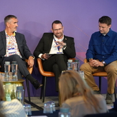 Defaqto’s Sam Leonard Williams, Defaqto’s Ben Randall & Insurance Compliance’s David Allison