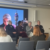 Dame Inga Beale speaking at We Thrive CIC launch event